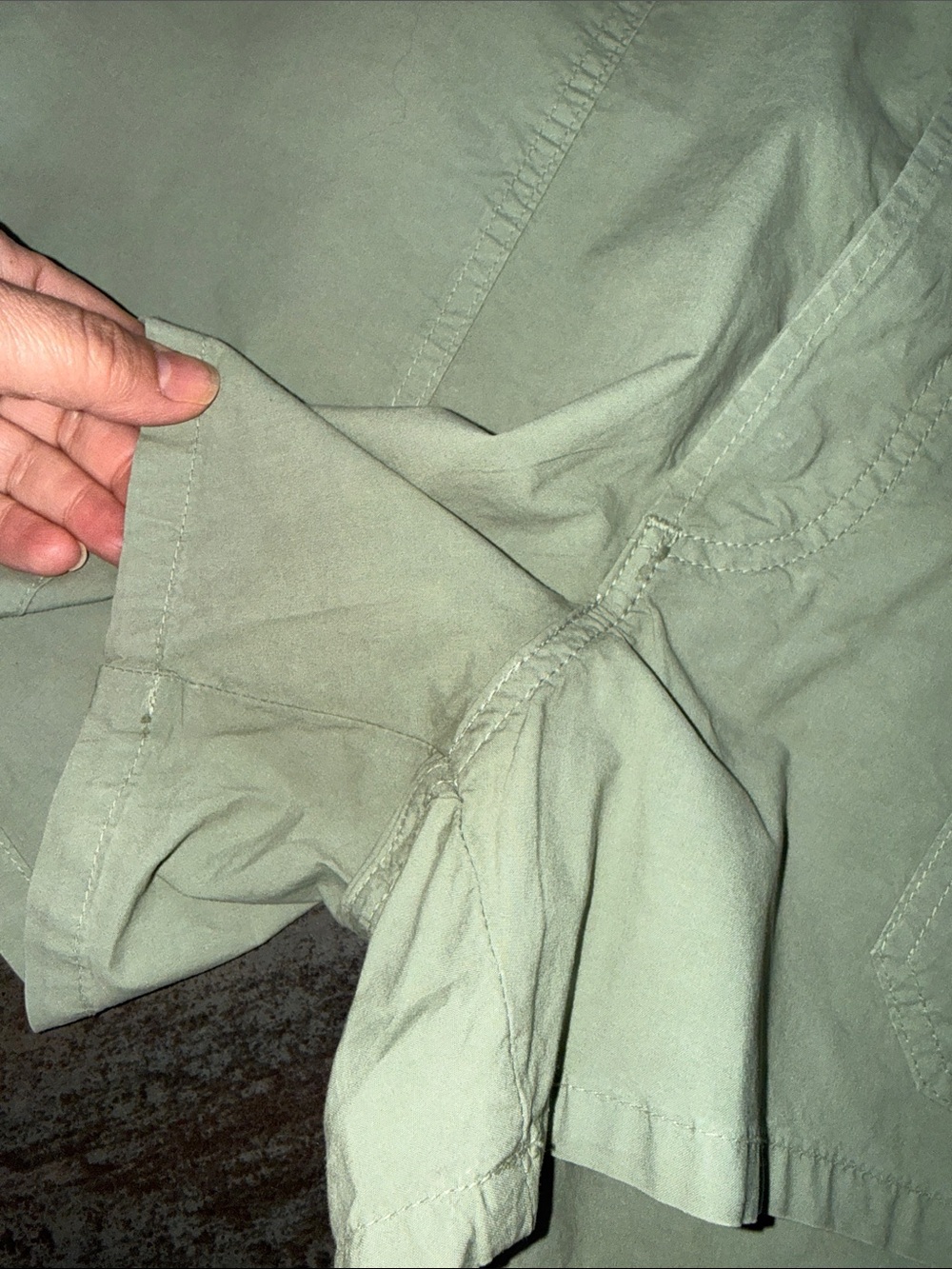 Citizens Of Humanity Light Sage Green Utility Shorts - Picture 6 of 9